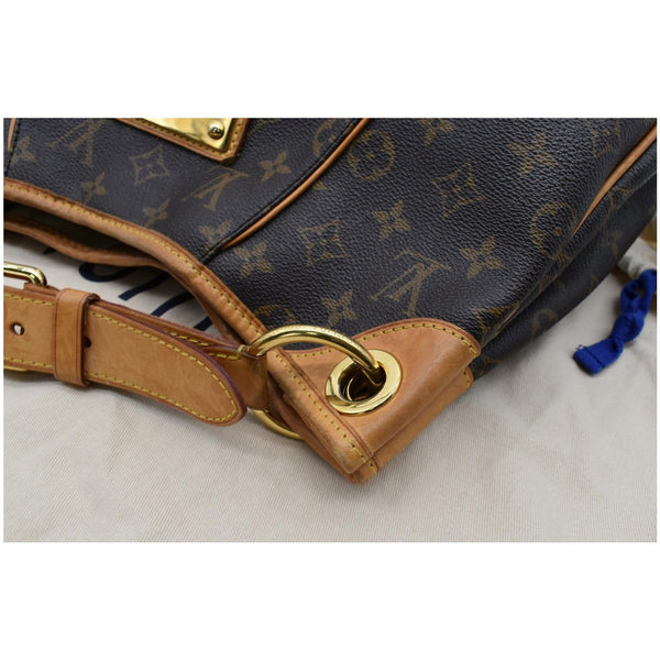LOUIS VUITTON Galliera PM Monogram Canvas Shoulder Tote Bag Brown