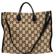 GUCCI GG Monogram Wool Tote Shoulder Bag Beige 598169
