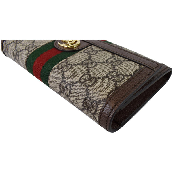 Gucci Ophidia GG Continental Supreme Canvas Wallet Beige 523153