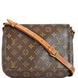 LOUIS VUITTON Musette Tango Monogram Canvas Shoulder Bag Brown