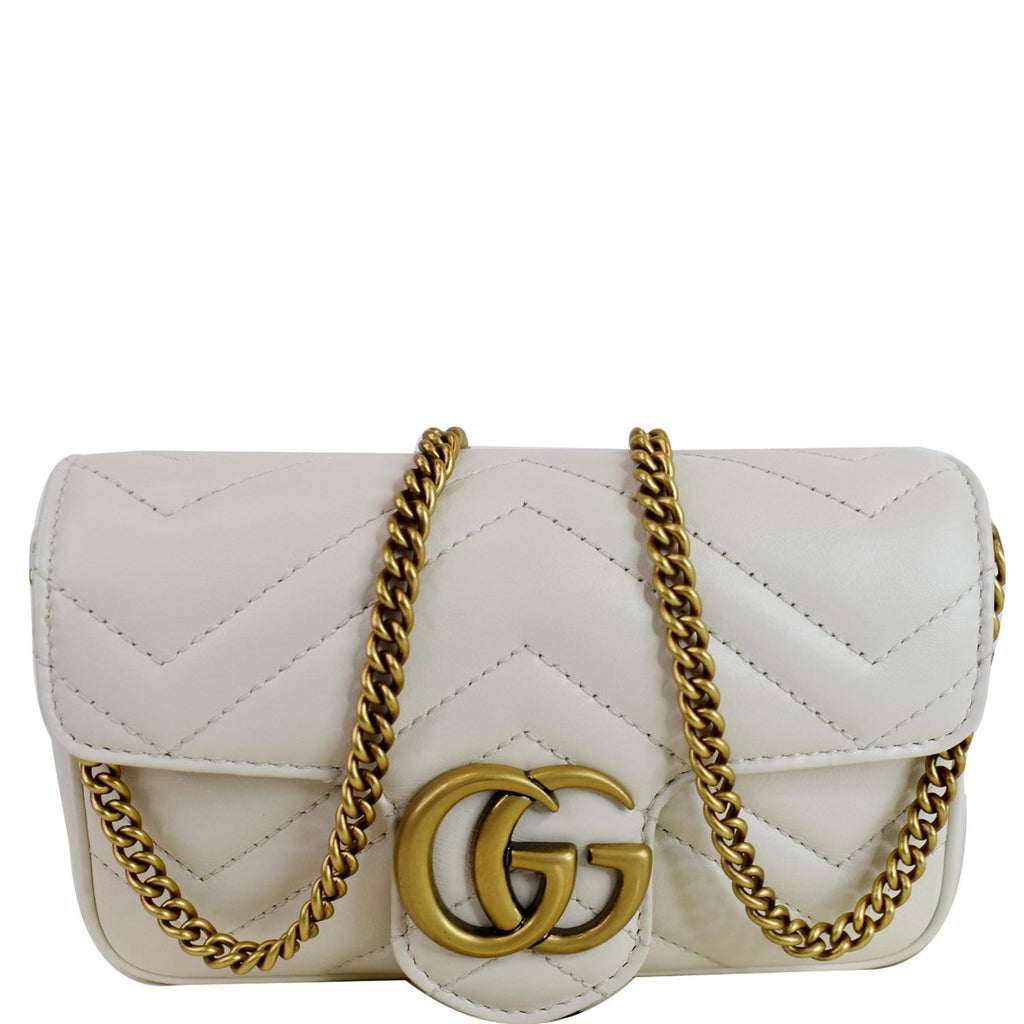 ﻿Gucci GG Marmont Super Mini Matelasse Leather Bag
