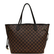 LOUIS VUITTON Neverfull MM Damier Ebene Brown Tote Bag Brown