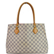 LOUIS VUITTON Calvi Damier Azur Shoulder Bag White