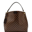 Louis Vuitton Graceful MM Damier Ebene Shoulder Bag Brown