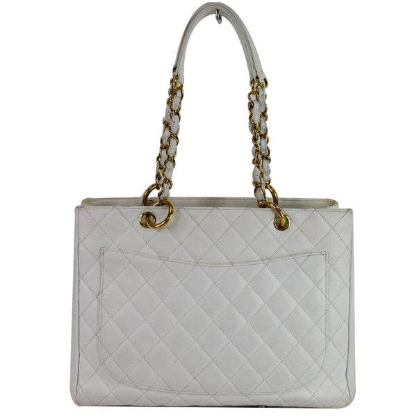 Chanel Grand Shopping Caviar Leather Tote Bag handle