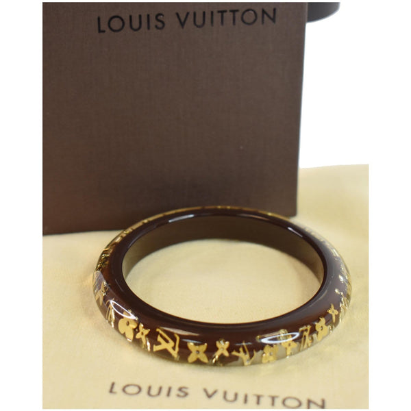 LOUIS VUITTON Monogram Inclusion TPM Bracelet Brown