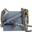 FENDI Vitello Liberty Whipstitch Bow Small Kan I Shoulder Bag Light Blue - Final Sale