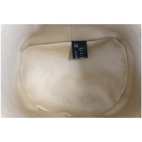 Gucci Trapuntta Calfskin Leather Belt Crossbody Bag - deep interior