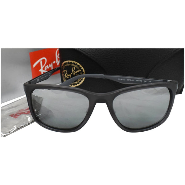 RAY-BAN RB4313-637988 Sunglasses Grey Silver Mirror Gradient Lens
