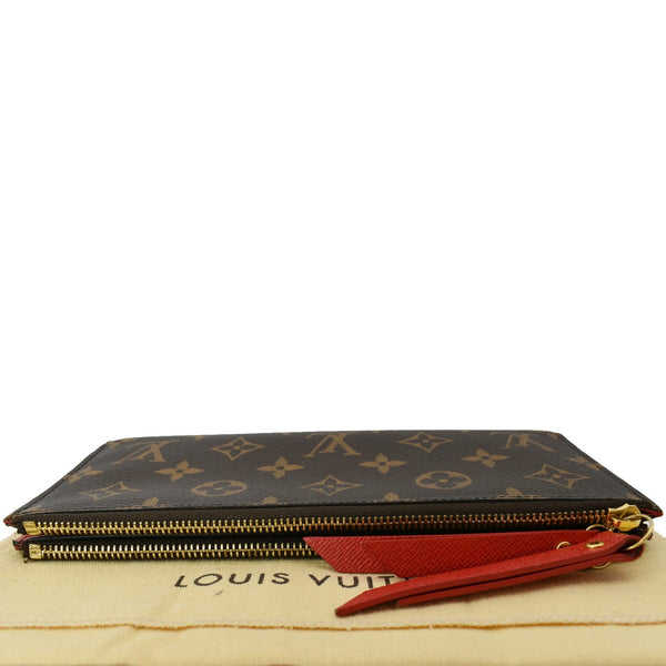 LOUIS VUITTON Adele Monogram Canvas Wallet Brown