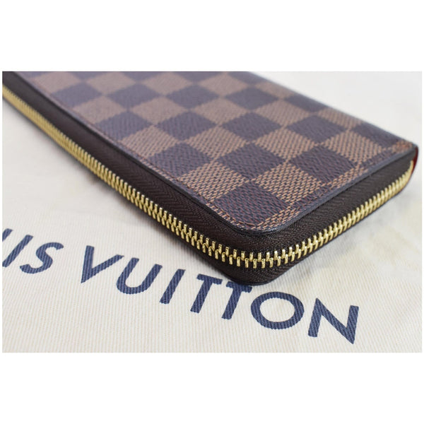 Louis Vuitton Clemence Monogram Canvas Wallet closed zip corner