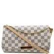 LOUIS VUITTON Favorite MM Damier Azur Crossbody Bag White