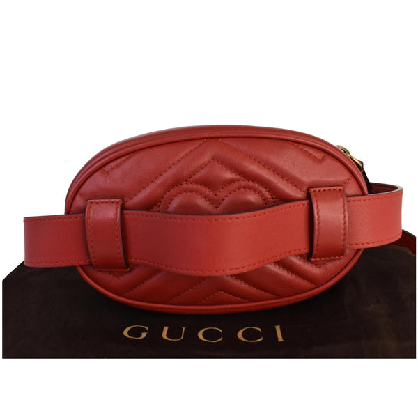 Gucci GG Marmont Matelasse Leather Belt Women Bag - top leather handle