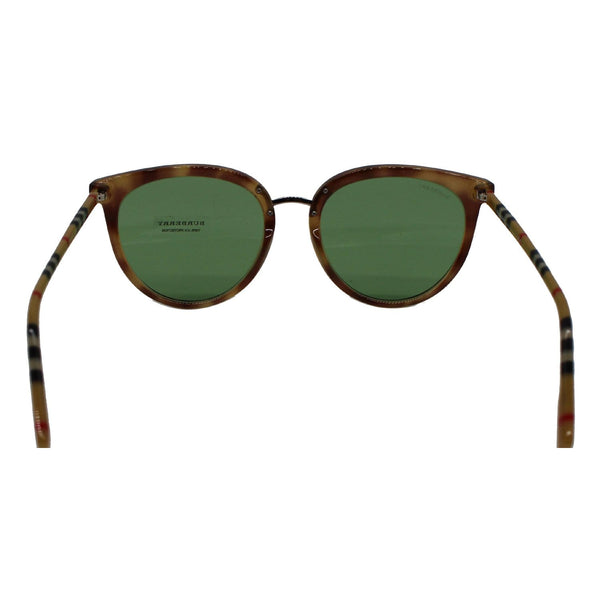 BURBERRY BE4316-3900254 Havana Sunglasses Green Lens