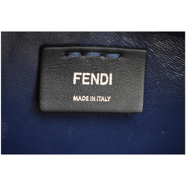 FENDI Petite 3Jours Studded Leather Tote Bag Dark Blue