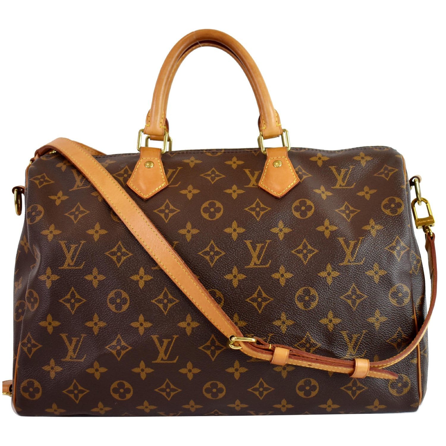 Louis Vuitton Speedy 35 Bandouliere Monogram Canvas Bag