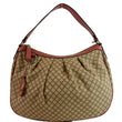 Gucci Medium Sukey Diamante Canvas Hobo Bag Beige