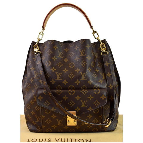 LOUIS VUITTON Metis Hobo Monogram Canvas Shoulder Bag Brown
