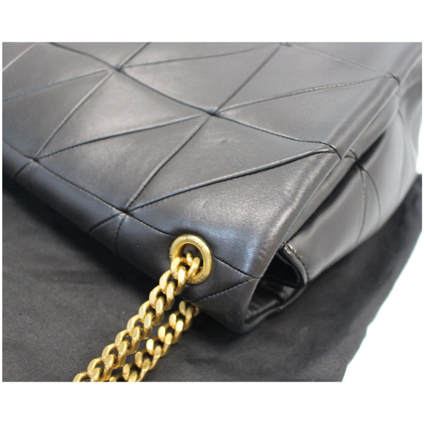 YVES SAINT LAURENT Jamie Giant Lambskin Leather Shoulder Bag Black