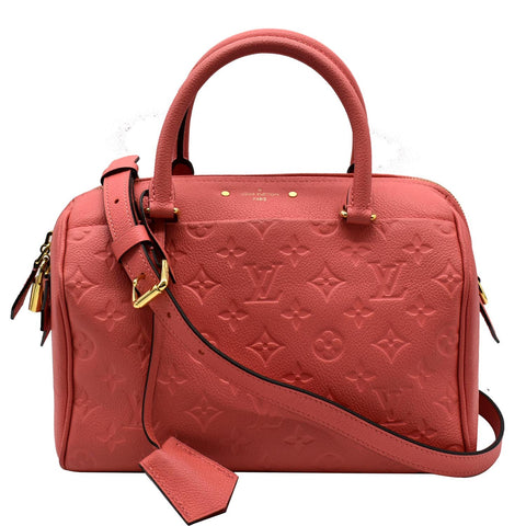 LOUIS VUITTON Speedy 25 Bandouliere Monogram Empreinte Crossbody Bag Blossom - 15% OFF