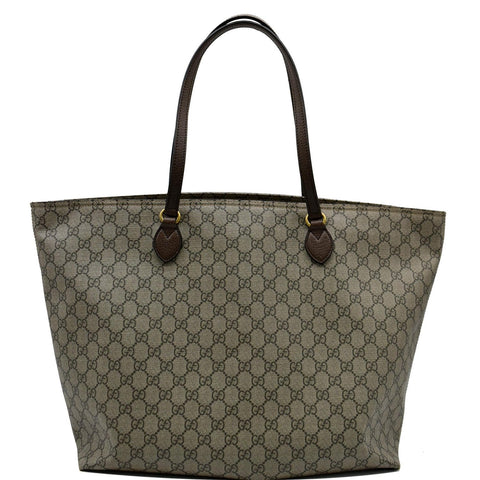GUCCI Ophidia Large GG Supreme Coated Canvas Tote Bag Beige 547974