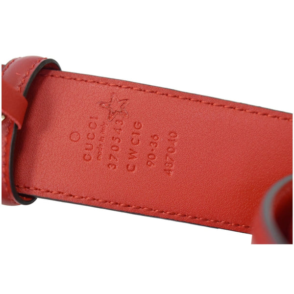 Gucci Signature Leather Belt Red made in Italy