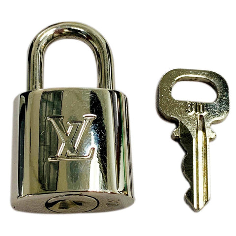 LOUIS VUITTON Lock and Key Set Silver Number 310