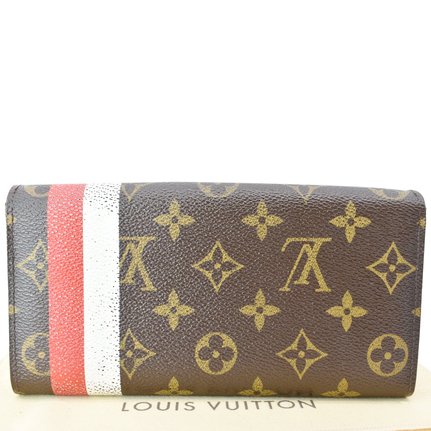 Authentic Louis Vuitton Monogram Portefeuille Sarah Wallet