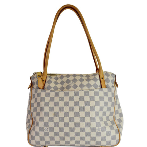 LOUIS VUITTON Figheri PM Damier Azur Shoulder Bag White
