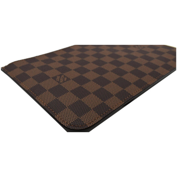 used LV Neverfull MM Damier Ebene Pochette Pouch