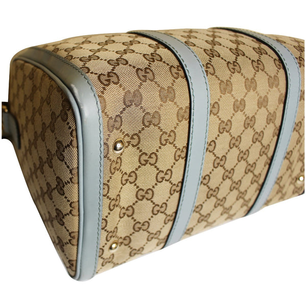 GUCCI Vintage Web Original GG Boston Bag Beige 247205