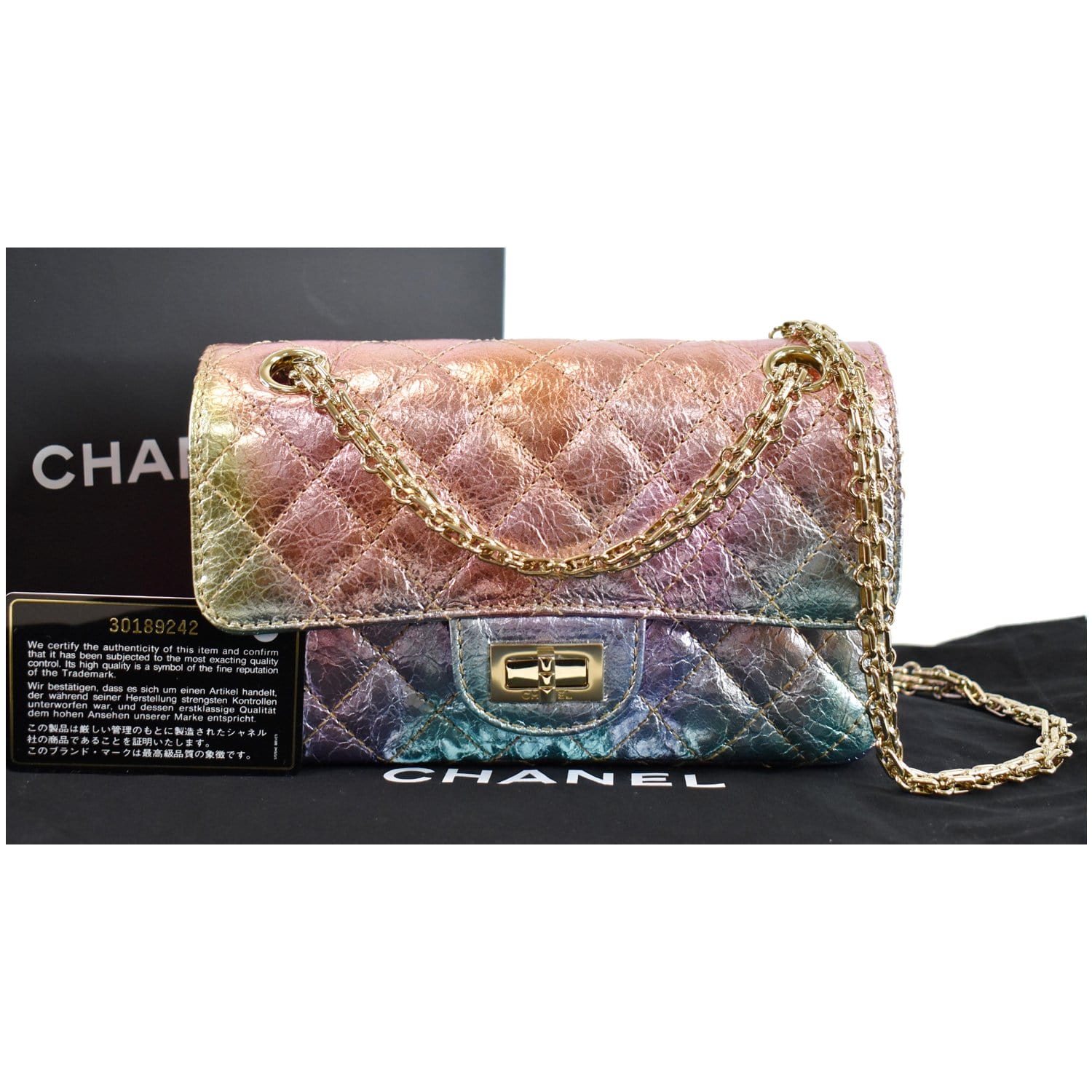 Chanel Iridescent Reissue Rainbow hdw - Designer WishBags