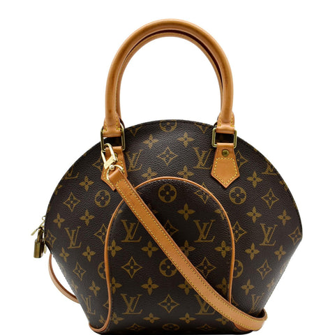LOUIS VUITTON Ellipse PM Monogram Canvas Satchel Bag Brown