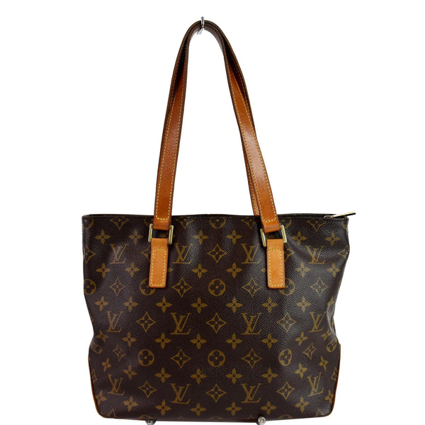 LOUIS VUITTON Cabas Piano Monogram Canvas Shoulder Bag Brown