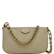 LOUIS VUITTON Multi Pochette Accessories Empreinte Bag Cream