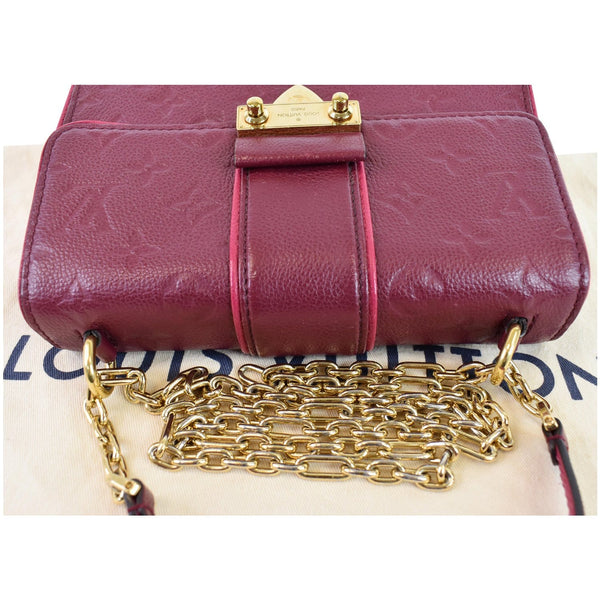 LV Saint Sulpice PM Empreinte Leather Bag Maroon