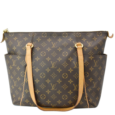 LOUIS VUITTON Totally MM Monogram Canvas Shoulder Bag Brown