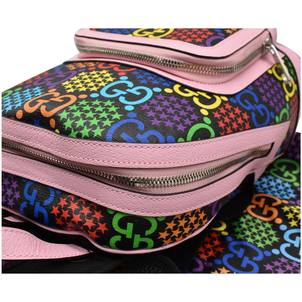 GUCCI Psychedelic GG Supreme Monogram Canvas Backpack Bag Multicolor 601296