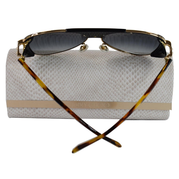 JIMMY CHOO 56 mm Gold Aviator Sunglasses RAVE/S J5G 55