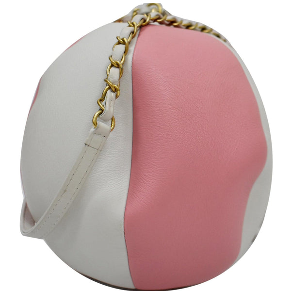 CHANEL 1685-Beach Ball Small Calfskin Leather Shoulder Bag Pink