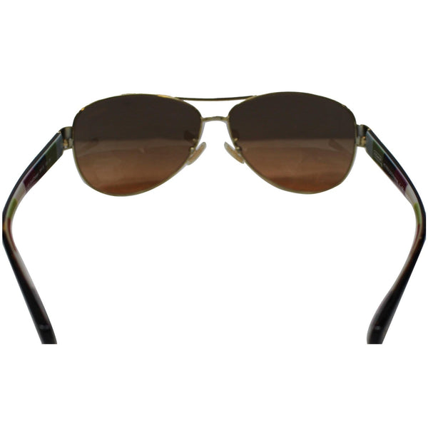 COACH Kristina Gold Sunglasses Orange Gradient Lens