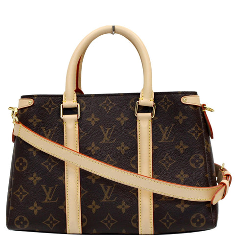 LOUIS VUITTON Soufflot BB Monogram Canvas Shoulder Bag Brown