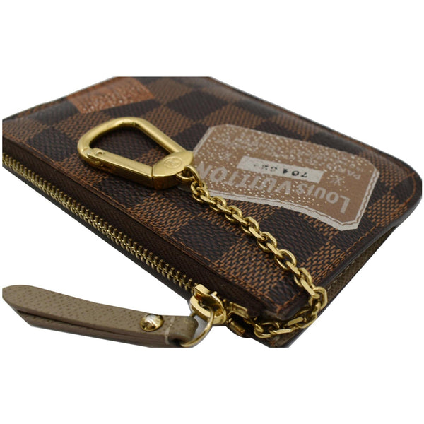 LOUIS VUITTON Trunks and Bags Damier Ebene Key Pouch Brown