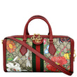 GUCCI Ophidia Flora Web GG Supreme Canvas Top Handle Shoulder Bag Red 524532