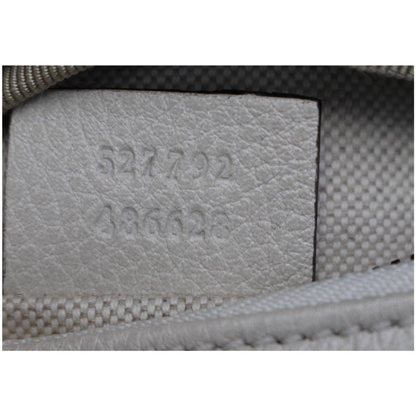 GUCCI Print Small Leather Belt Waist Bum Bag White 527792