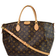 LOUIS VUITTON Turenne GM Monogram Canvas 2 Way Shoulder Bag Brown