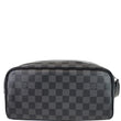 LOUIS VUITTON Dopp Kit Damier Graphite Toilet Pouch Black