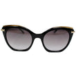 Calvin Klein CK1238S 001 53 Cat Eye Women Black Sunglasses Grey Lens