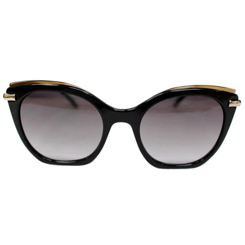 Calvin Klein CK1238S 001 53 Cat Eye Women Black Sunglasses Grey Lens