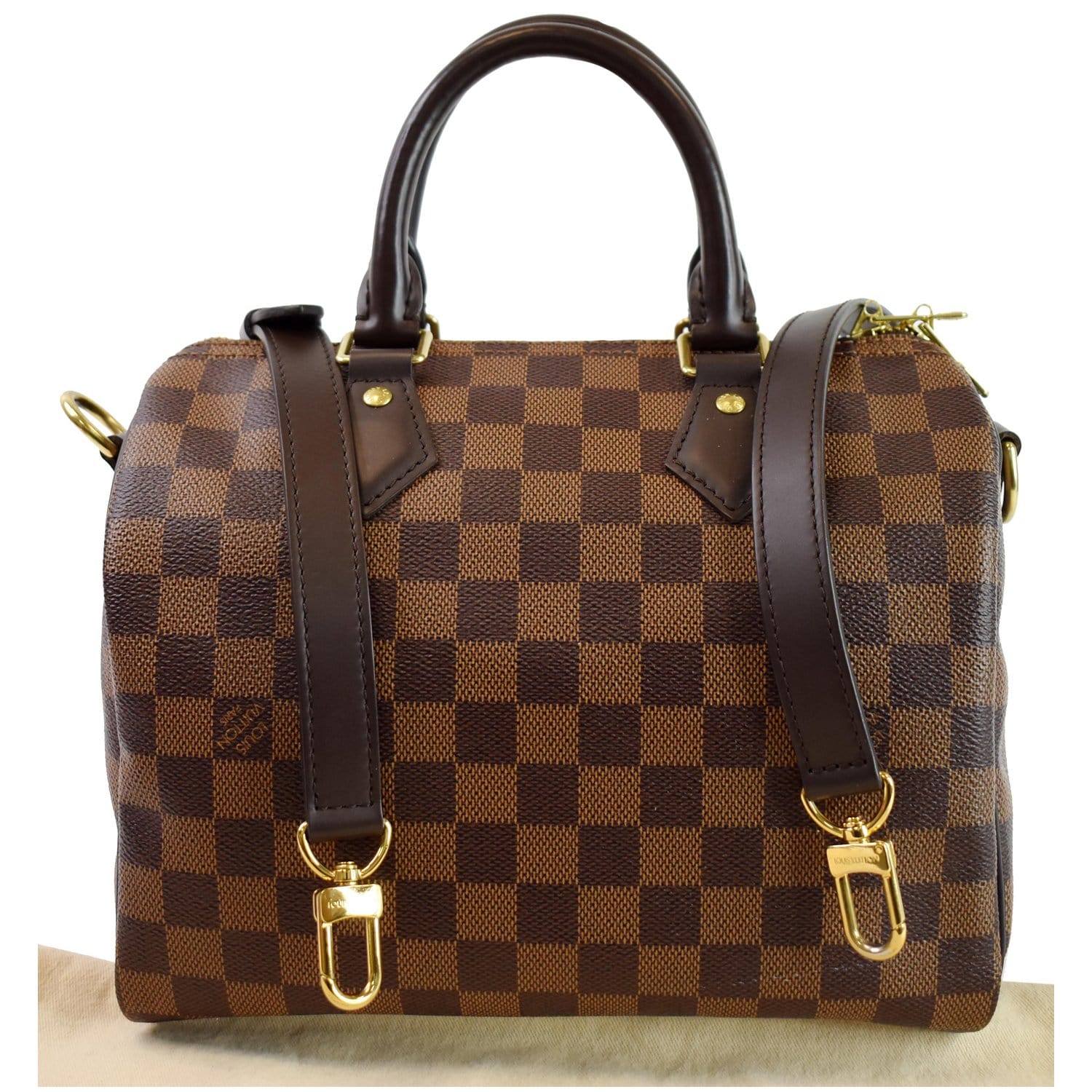 Louis Vuitton Damier Ebene Speedy 25 Bandouliere Bag